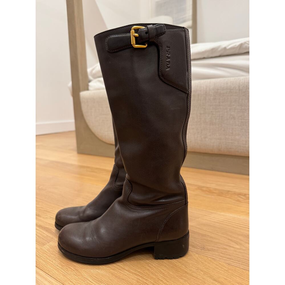Prada Brown calzature Donna boots size: 37.5